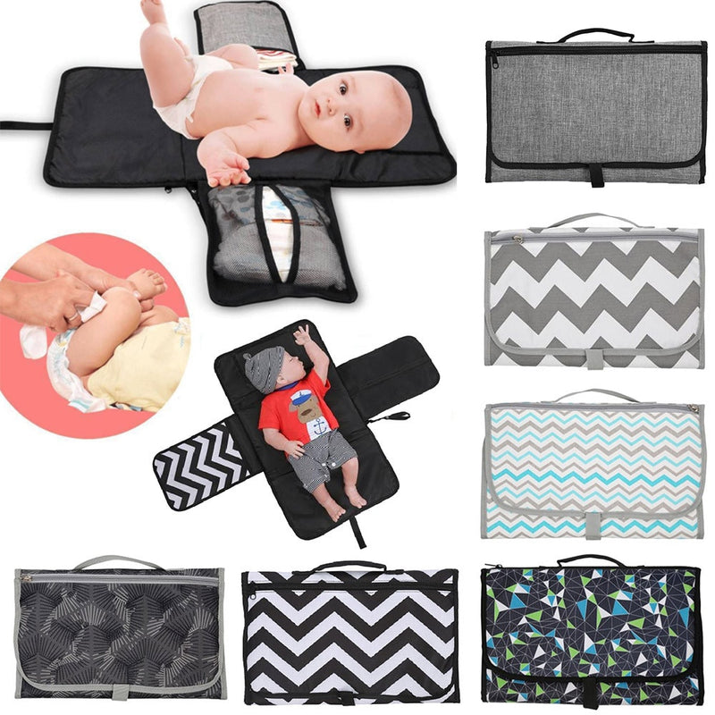 Portable 3 In 1  Waterproof Baby Diaper Changing Pad
