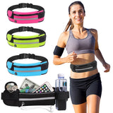 Running Pouch Belt Waist Pack Bag Workout Fanny Pack Jogging Pocket Belt Travelling Money Cell Phone Holder For Fitness Yoga