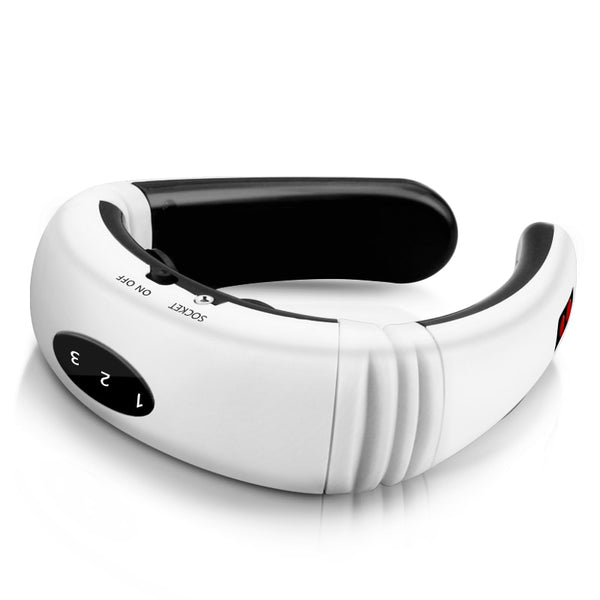 Portable Electric Neck Massager with Heat Cordless, Neck Relax for Pain Relief with 6 Modes
