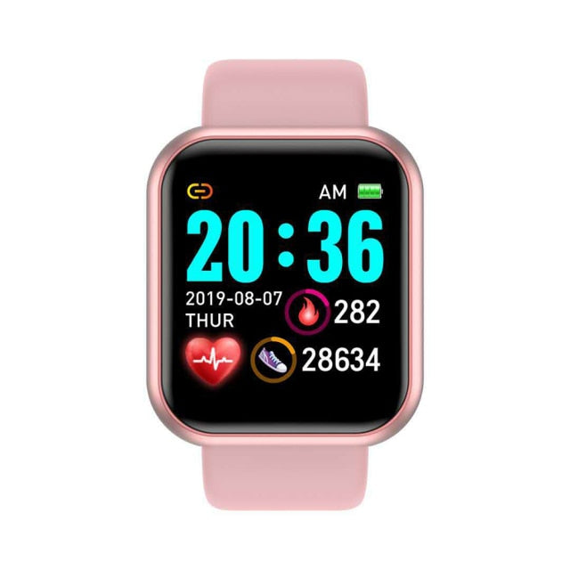 Y68 Smart Watch Men Wristwatches Smartwatch Electronic Clock Fitness Monitor Men Gift Reloj inteligente for Huawei Relogio SB001