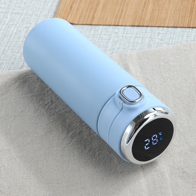 420ml Smart Thermos Temperature Display Bounce Vacuum Flask Thermal Mug Coffee Tea Thermo Bottle Christmas Gift Water Bottle