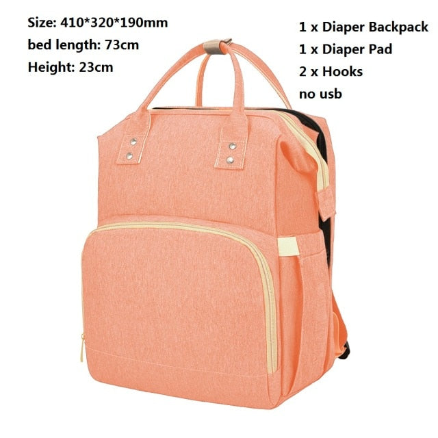 Mommy Baby Diaper Bag Multifunction Folding Baby Mom Travel Backpack Large Capacity Nappy Maternity Care Women Bag Nursing Bags