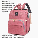 Mommy Baby Diaper Bag Multifunction Folding Baby Mom Travel Backpack Large Capacity Nappy Maternity Care Women Bag Nursing Bags